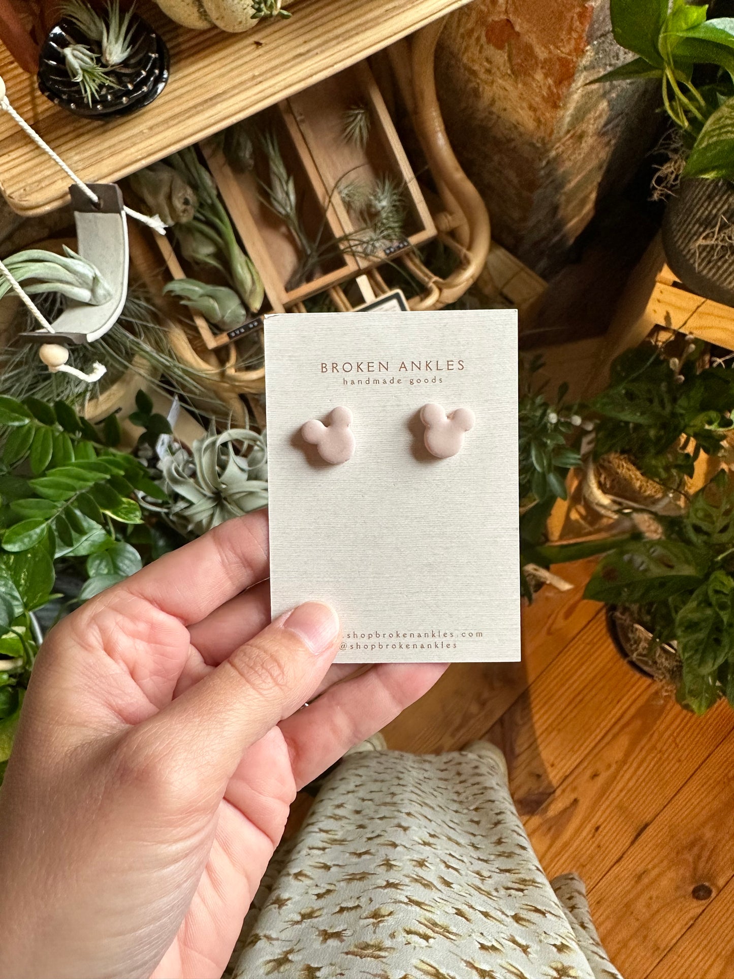 Small Mouse Earrings