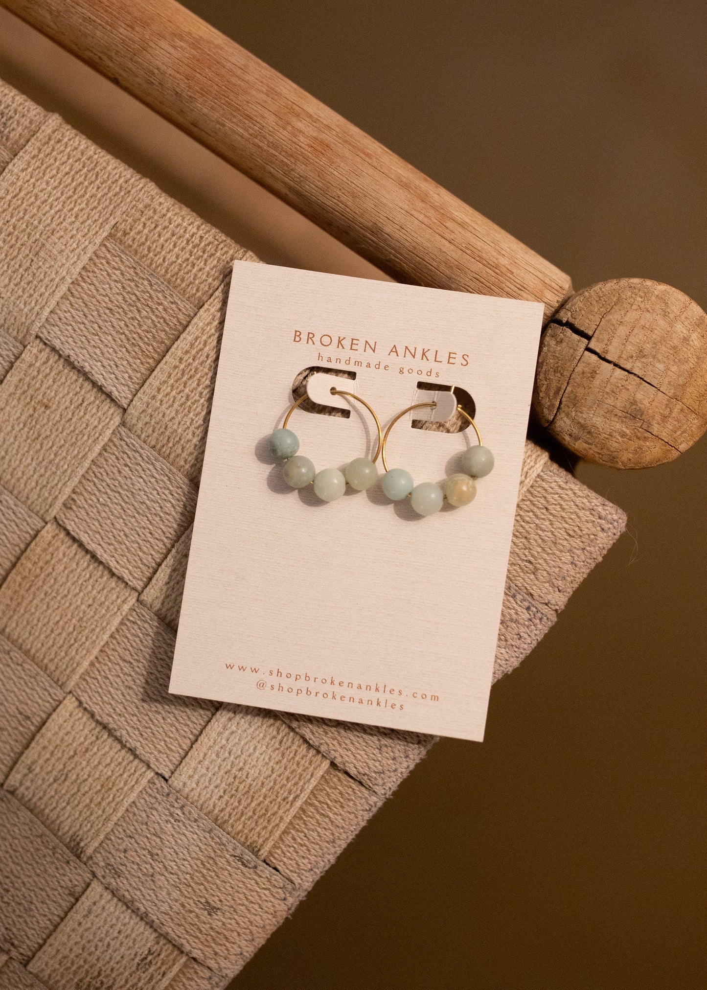 Sea Glass Hoops