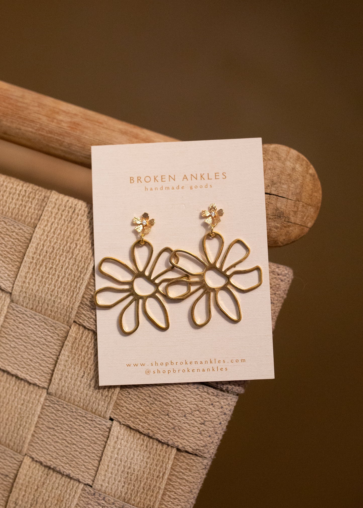 Brass Floral Mallory