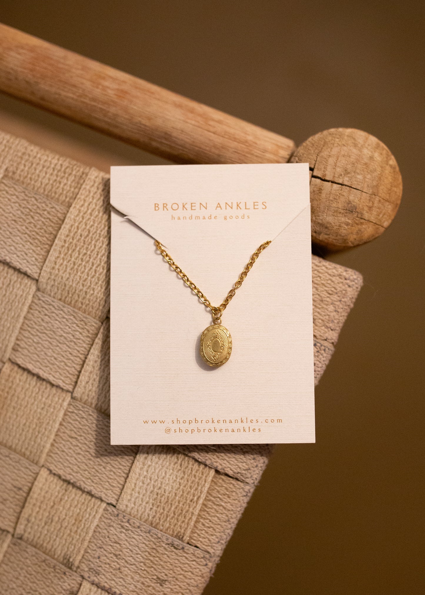 Oval Locket Necklace