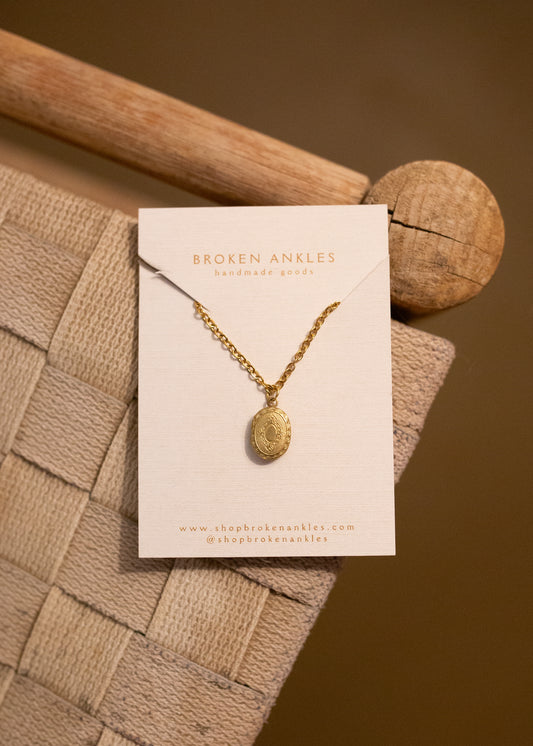 Oval Locket Necklace
