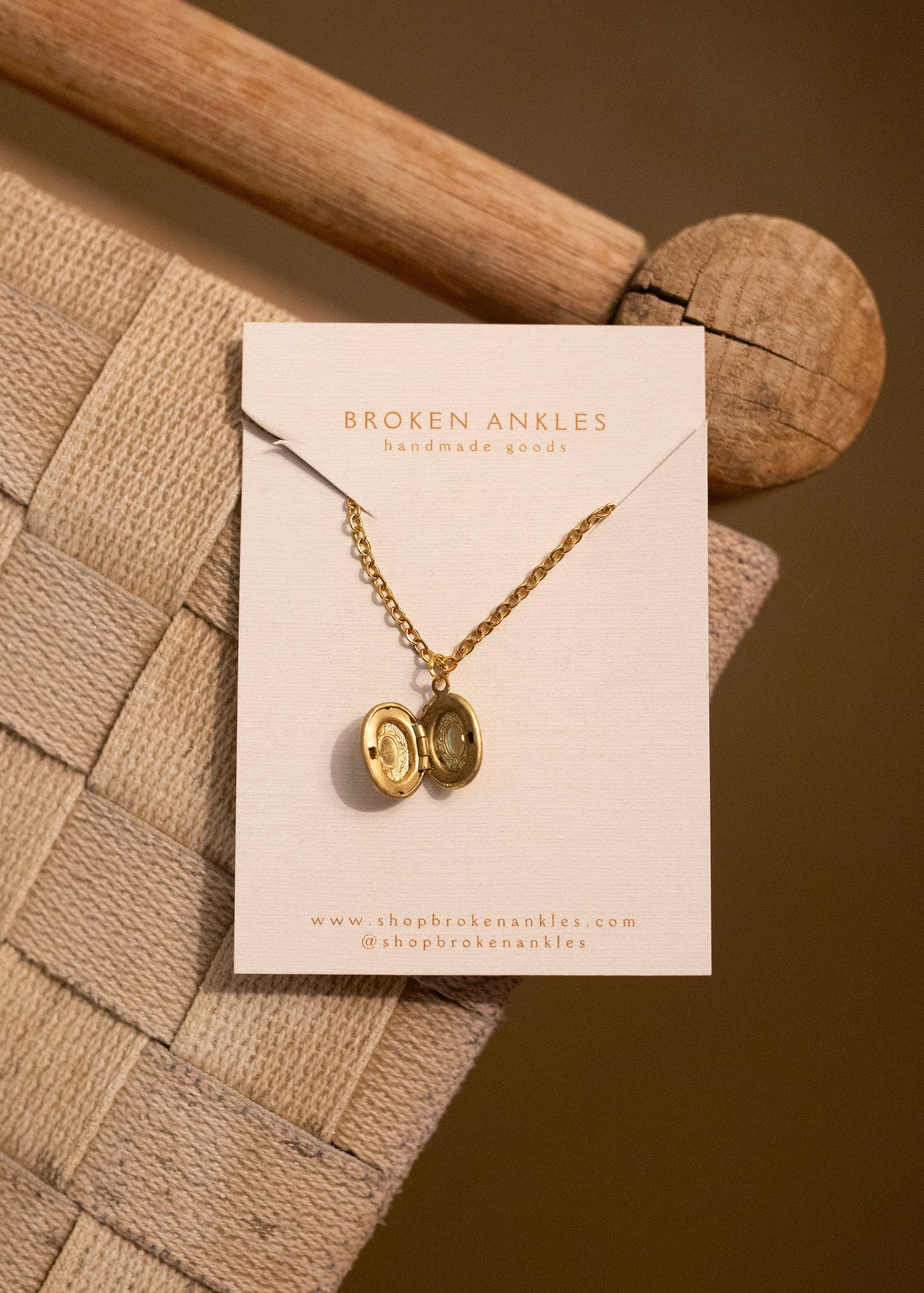 Oval Locket Necklace