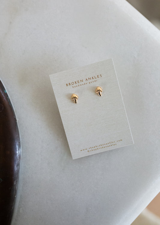 Mushroom Brass Studs