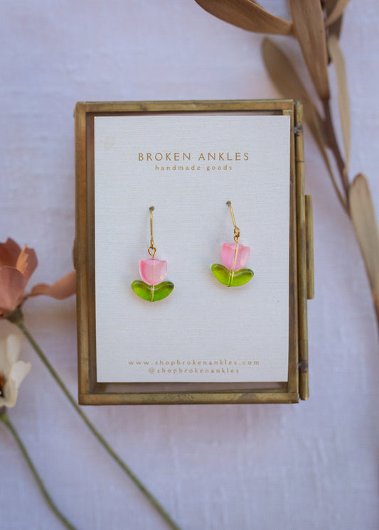 Glass Bead Tulips