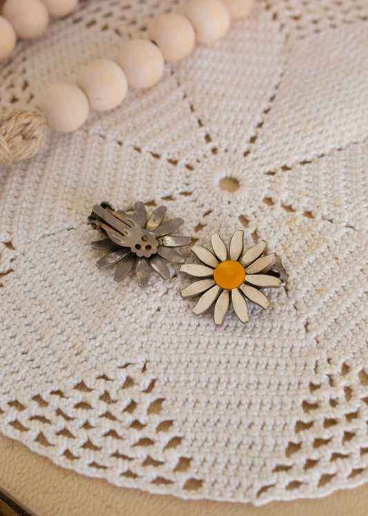 Sunflower Clip On Earrings