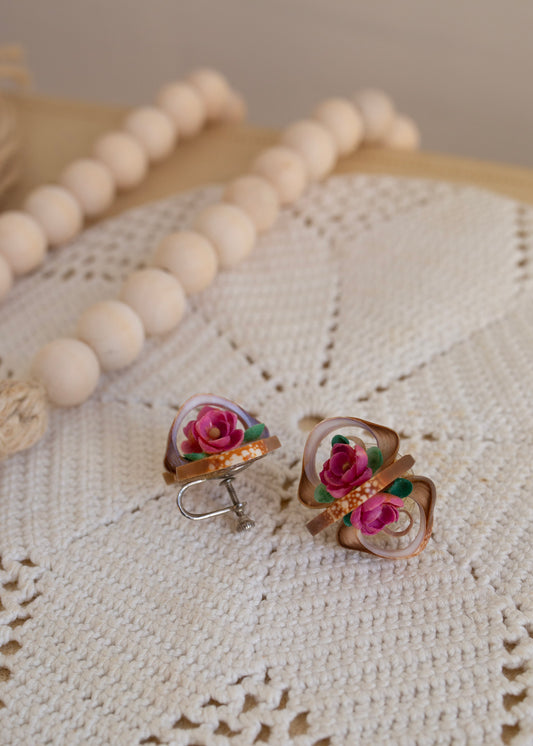 Abstract Shell Earrings