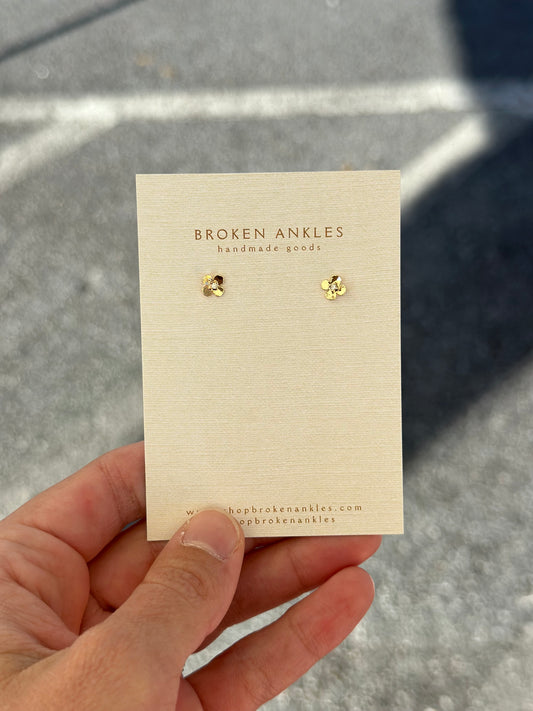 Flower Brass Studs