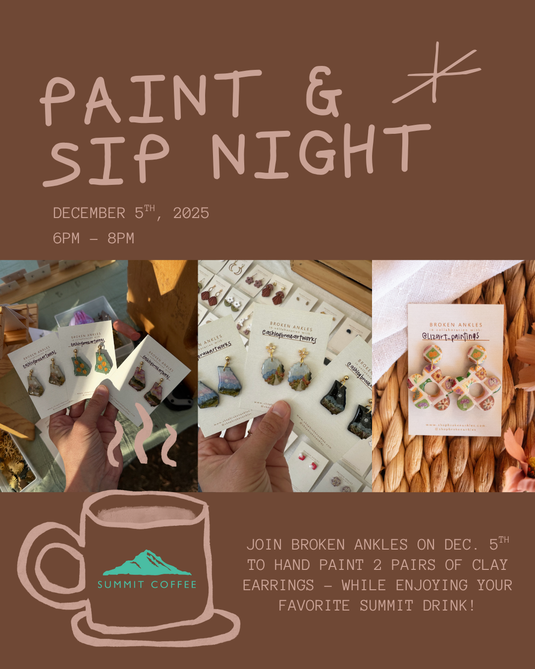Hand Painting Class Ticket - Summit Coffee