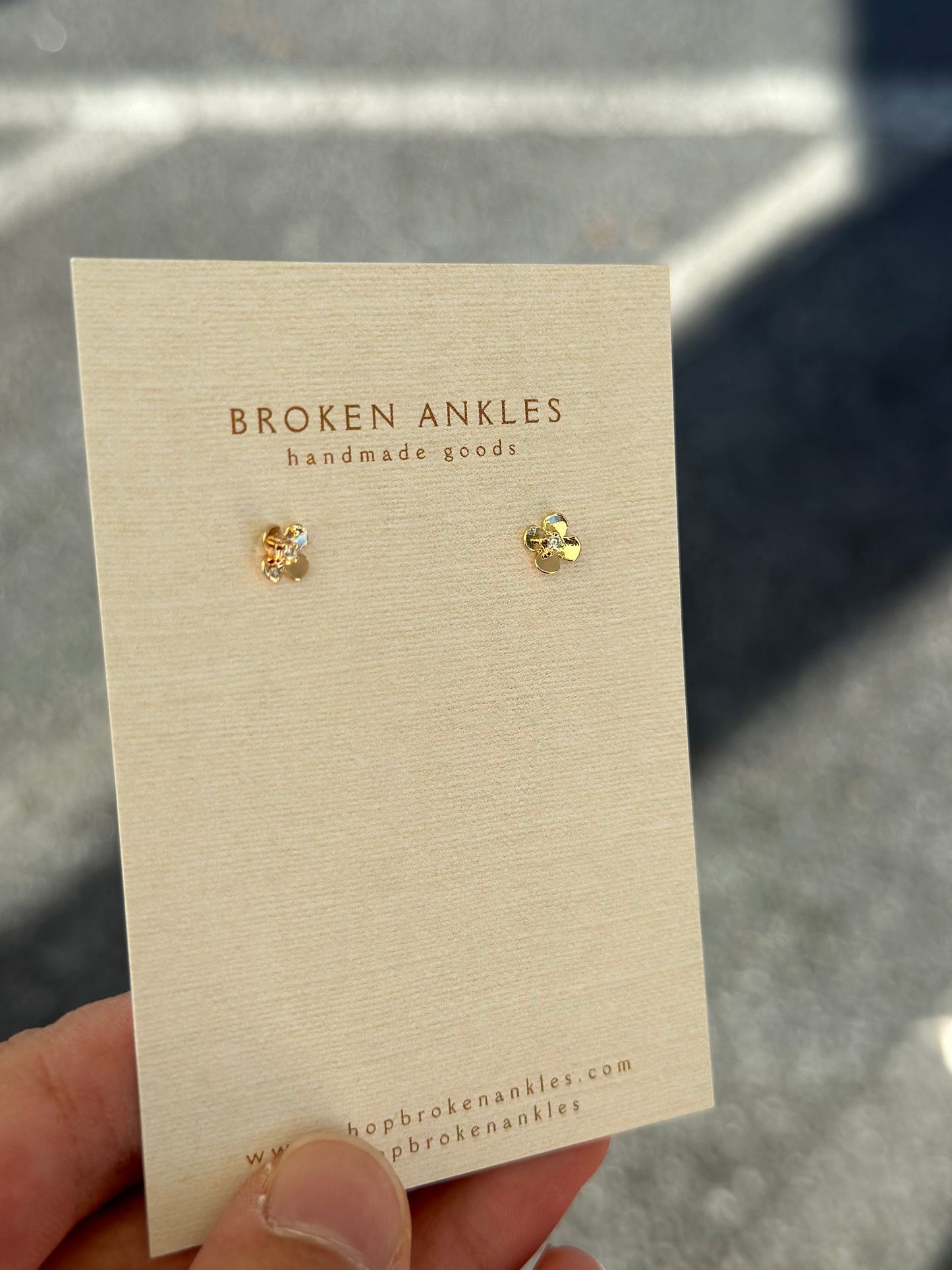 Flower Brass Studs