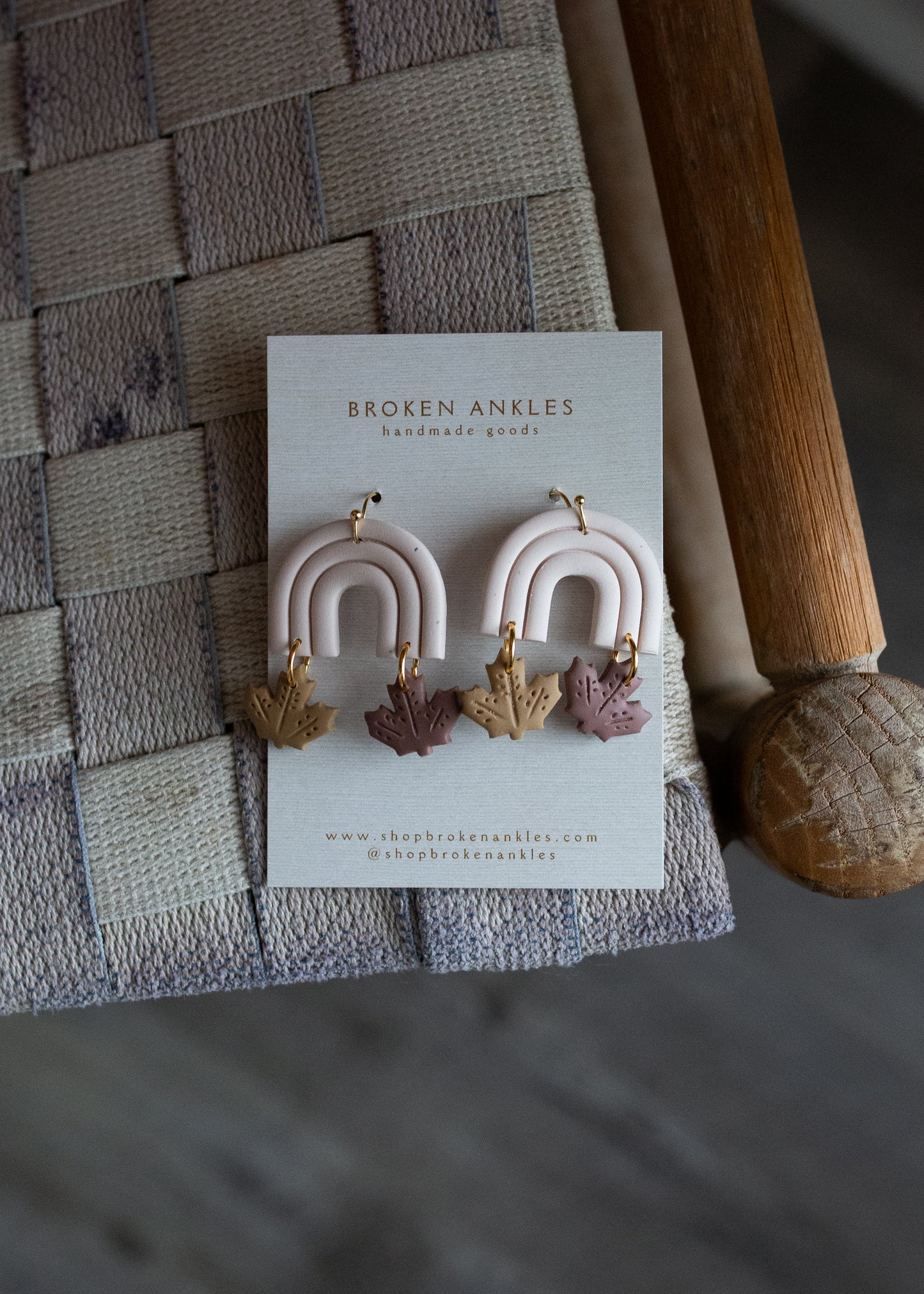 Rainbow Leaf Earrings