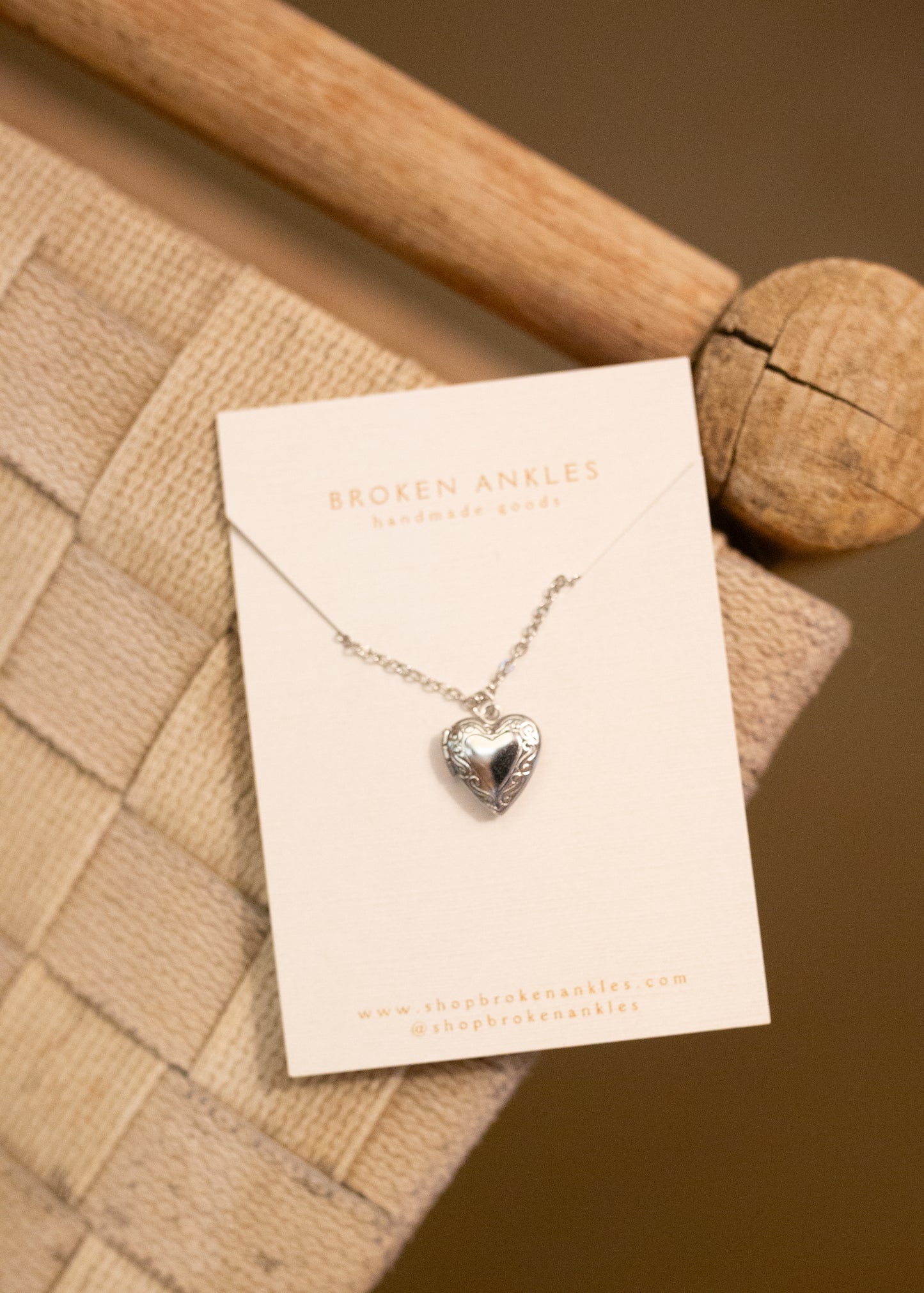 Silver Locket Necklace