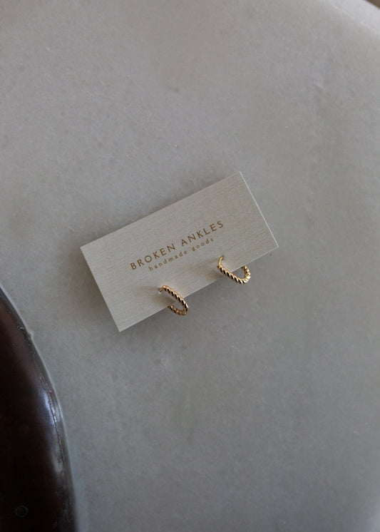 Tiny Gold Hoops