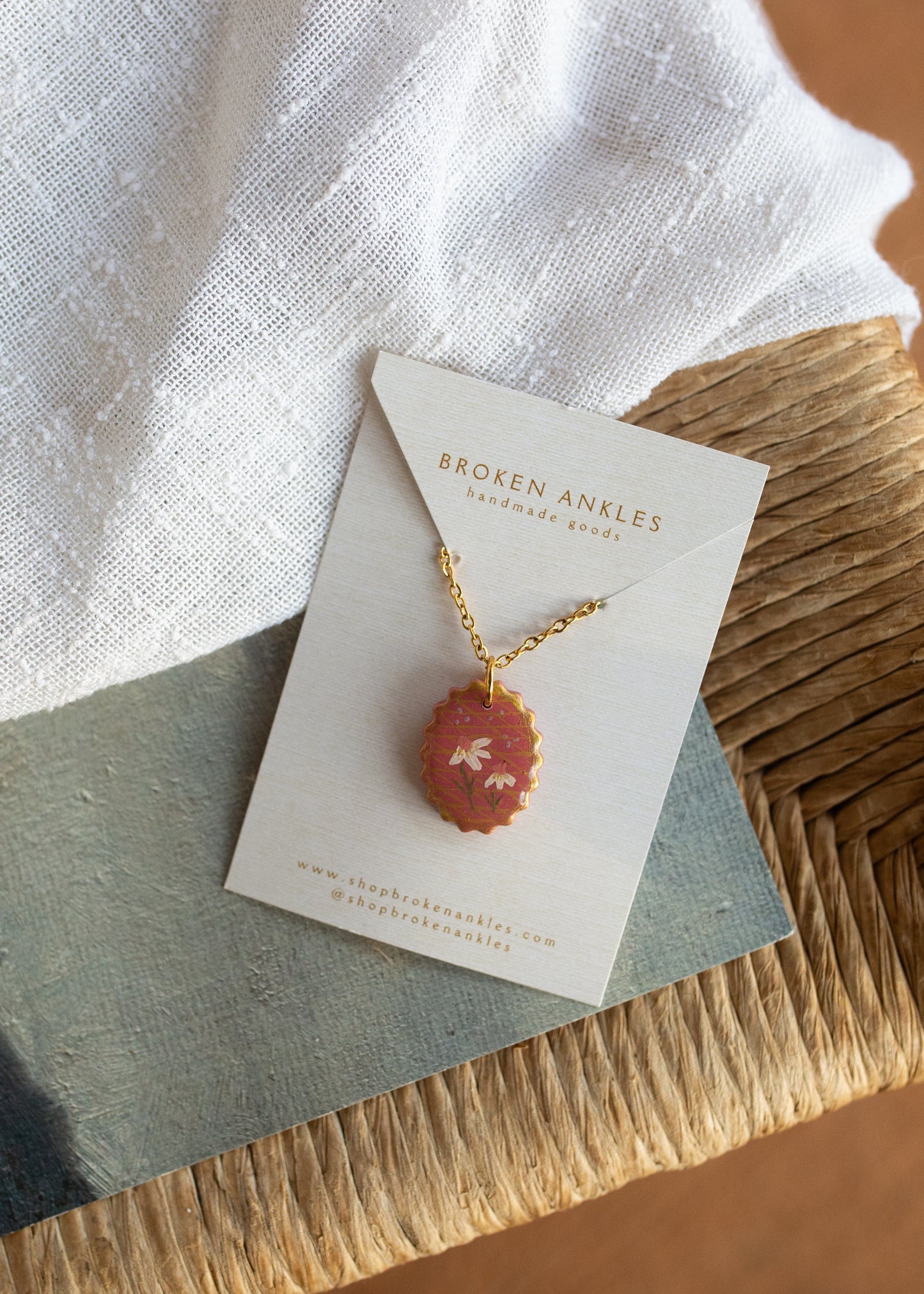 Hand Painted Necklace