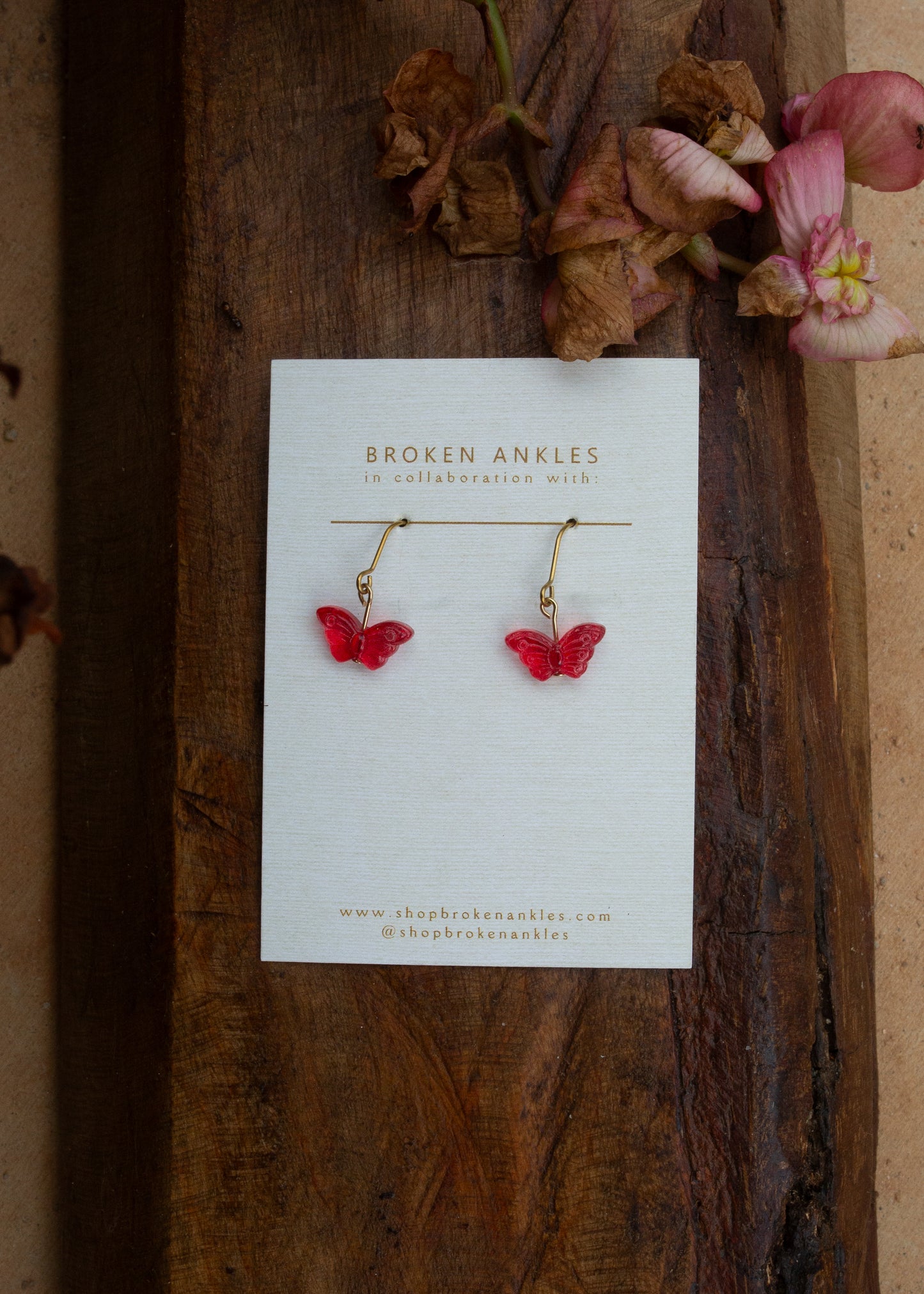 Beaded Butterflies Earrings