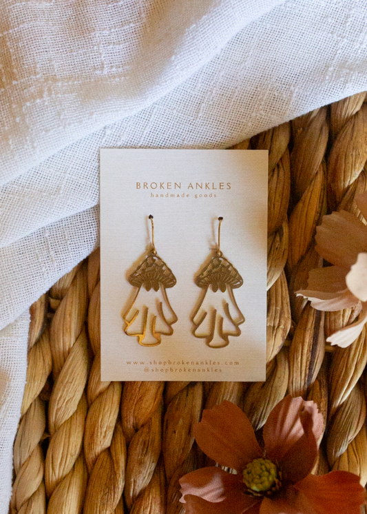 Brass Ghost Dangles